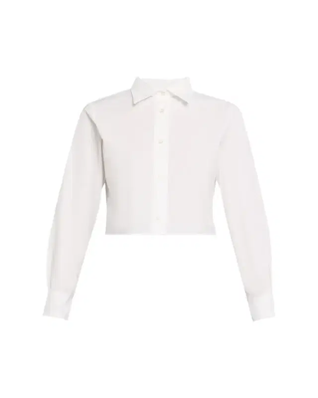 Cataleya Cropped Cotton Poplin Shirt