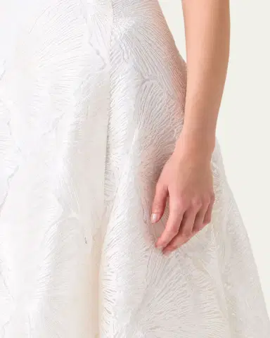Akris Lacquered Sea Faille Sleeveless Midi Dress | Thumbnail 5 Akris Lacquered Sea Faille Sleeveless Midi Dress | Thumbnail 5