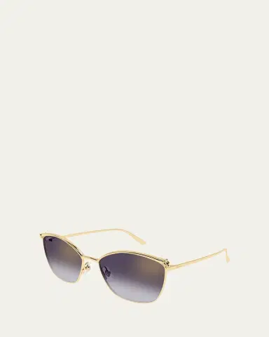 Cartier Panthère Cat-Eye Metal Sunglasses | Thumbnail 2