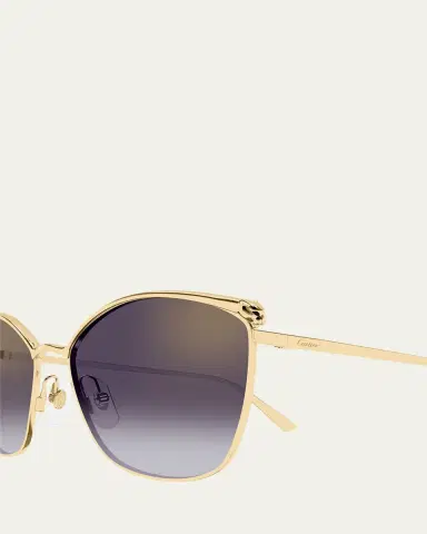 Cartier Panthère Cat-Eye Metal Sunglasses | Thumbnail 3