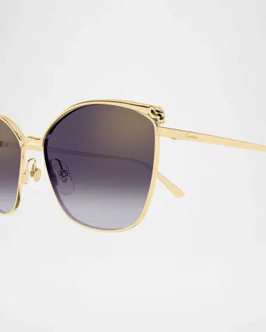 Cartier Panthère Cat-Eye Metal Sunglasses | Thumbnail 5