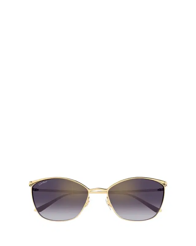 Cartier Panthère Cat-Eye Metal Sunglasses