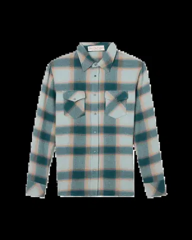 God’s True Cashmere Cashmere Plaid Two-Pocket Button-Down Shirt | Thumbnail 2 God’s True Cashmere Cashmere Plaid Two-Pocket Button-Down Shirt | Thumbnail 2