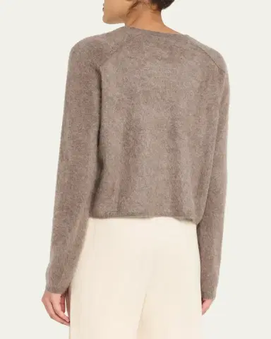 Lisa Yang Fride Short-Sleeved Mock-Neck Cashmere Sweater | Thumbnail 3