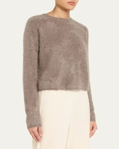 Lisa Yang Fride Short-Sleeved Mock-Neck Cashmere Sweater | Thumbnail 4