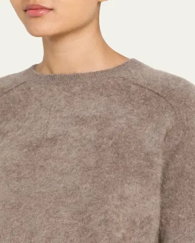 Lisa Yang Fride Short-Sleeved Mock-Neck Cashmere Sweater | Thumbnail 5