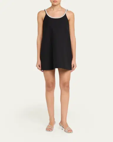 RÓHE Crystal Appliqué A-Line Mini Dress | Thumbnail 2 RÓHE Crystal Appliqué A-Line Mini Dress | Thumbnail 2