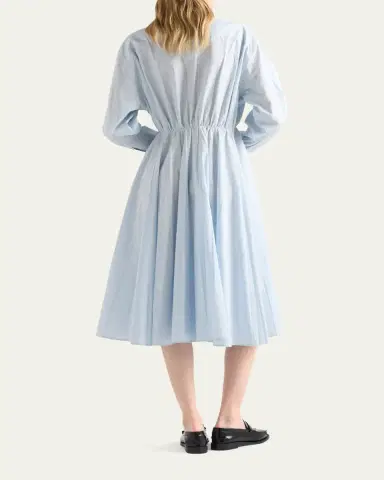 Prada Tie-Front Cotton Shirtdress | Thumbnail 3 Prada Tie-Front Cotton Shirtdress | Thumbnail 3