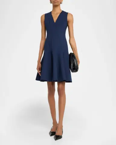 Akris Techno Neoprene Fit-and-Flare Dress | Thumbnail 13 Akris Techno Neoprene Fit-and-Flare Dress | Thumbnail 13