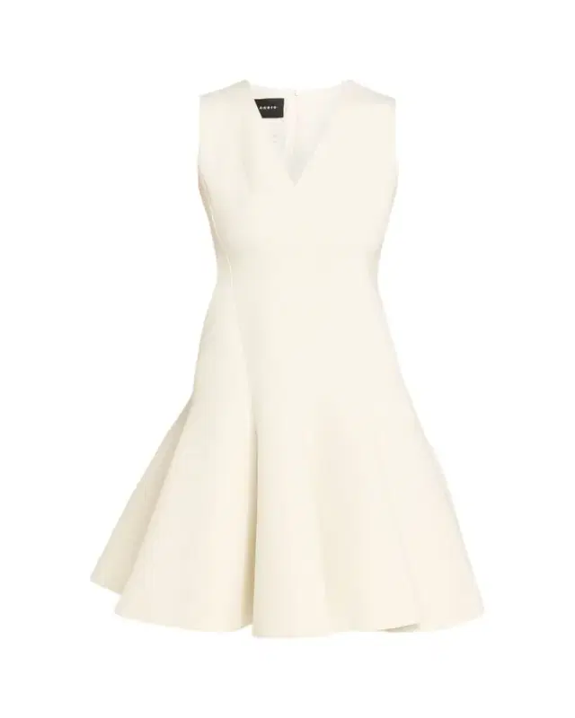 Techno Neoprene Fit-and-Flare Dress