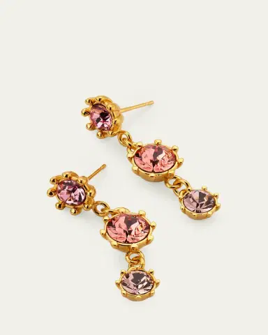 Oscar de la Renta Crystal Prong Drop Earrings | Thumbnail 3