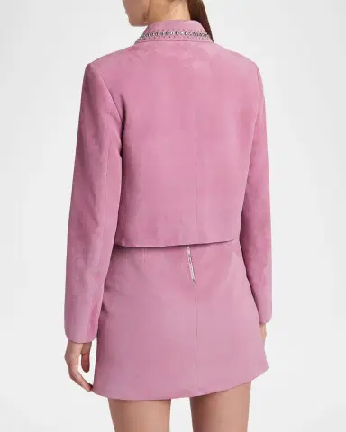 Versace Studded Lamb Suede Jacket | Thumbnail 7 Versace Studded Lamb Suede Jacket | Thumbnail 7