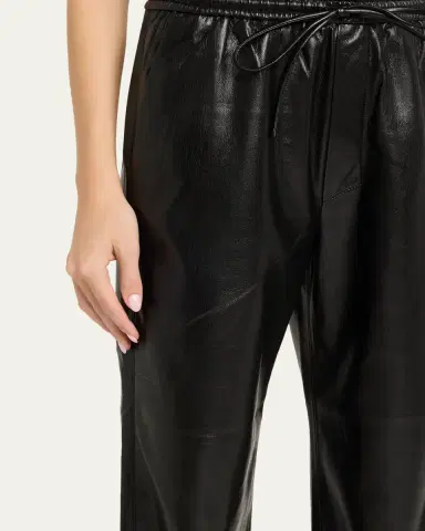 Nanushka Calie Alt-Leather Drawstring Pants | Thumbnail 5 Nanushka Calie Alt-Leather Drawstring Pants | Thumbnail 5
