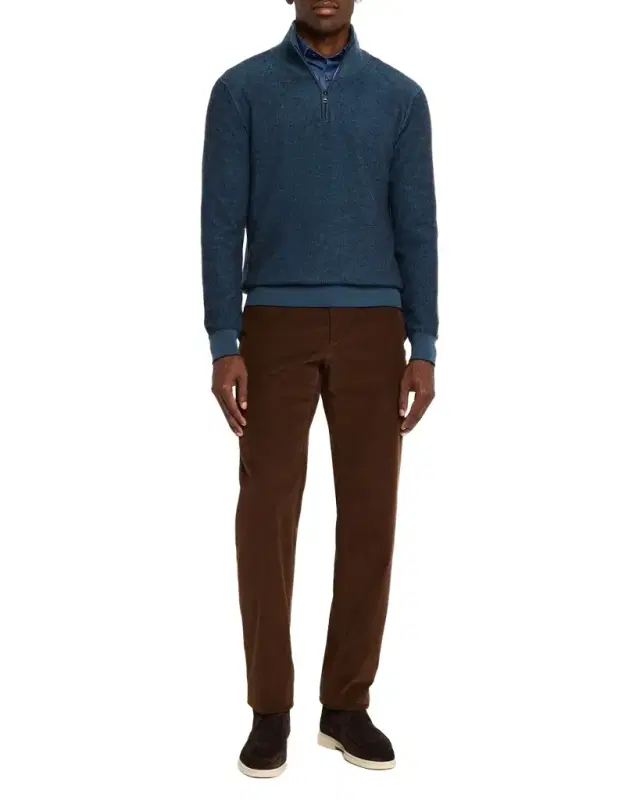 Men's Cashmere Quarter-Zip Sweater
