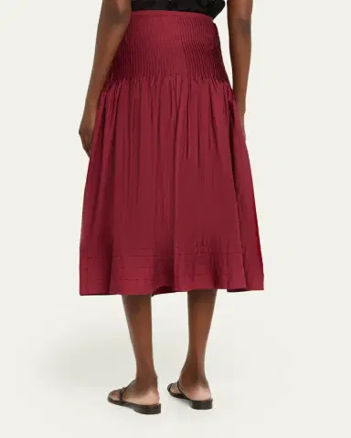 Ciao Lucia Rosa Pleated Drop-Waist Midi Skirt | Thumbnail 3 Ciao Lucia Rosa Pleated Drop-Waist Midi Skirt | Thumbnail 3