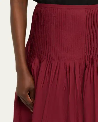 Ciao Lucia Rosa Pleated Drop-Waist Midi Skirt | Thumbnail 5 Ciao Lucia Rosa Pleated Drop-Waist Midi Skirt | Thumbnail 5