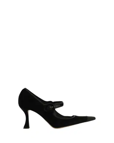 Alexandre Birman 85mm Jada Velvet Mary Jane Pumps | Thumbnail 1 Alexandre Birman 85mm Jada Velvet Mary Jane Pumps | Thumbnail 1