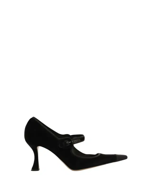 Alexandre Birman 85mm Jada Velvet Mary Jane Pumps