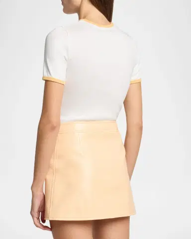 Courrèges Contrast Trim Short-Sleeve T-Shirt | Thumbnail 11