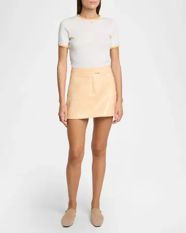 Courrèges Contrast Trim Short-Sleeve T-Shirt | Thumbnail 10