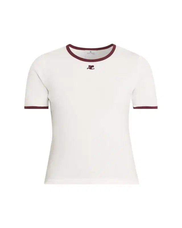Contrast Trim Short-Sleeve T-Shirt
