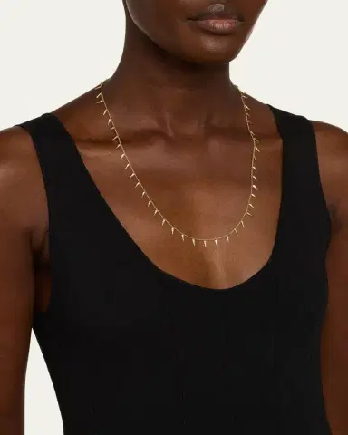 Sydney Evan 14K Gold & Diamond Large Fringe Necklace | Thumbnail 2