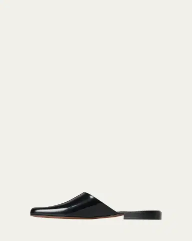 THE ROW Penelope Leather Mules | Thumbnail 3 THE ROW Penelope Leather Mules | Thumbnail 3