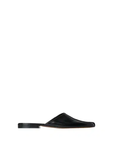 THE ROW Penelope Leather Mules | Thumbnail 1 THE ROW Penelope Leather Mules | Thumbnail 1