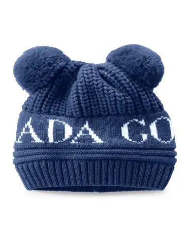 Canada Goose Kid's Double Pompom Beanie Hat | Thumbnail 2 Canada Goose Kid's Double Pompom Beanie Hat | Thumbnail 2