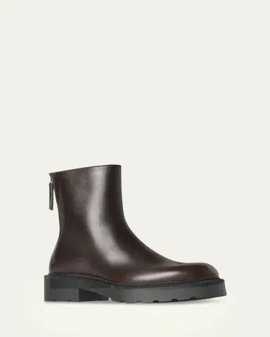 The Row Nobilis Leather Ankle Booties | Thumbnail 2