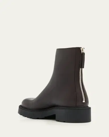 The Row Nobilis Leather Ankle Booties | Thumbnail 3