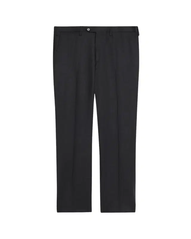 Men's Wool and Cashmere Flat-Front Pants