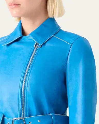 Akris Avril Cropped Nappa Leather Jacket | Thumbnail 5 Akris Avril Cropped Nappa Leather Jacket | Thumbnail 5