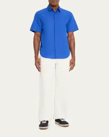 Prada Men's Downtown Nylon and Suede Low-Top Sneakers | Thumbnail 9