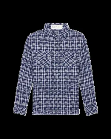 God’s True Cashmere Shibori Plaid Cashmere Sport Shirt | Thumbnail 2 God’s True Cashmere Shibori Plaid Cashmere Sport Shirt | Thumbnail 2
