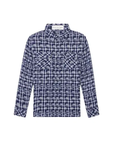 God’s True Cashmere Shibori Plaid Cashmere Sport Shirt | Thumbnail 1 God’s True Cashmere Shibori Plaid Cashmere Sport Shirt | Thumbnail 1