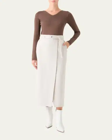 Akris V-Neck Jersey Long-Sleeve T-Shirt | Thumbnail 7 Akris V-Neck Jersey Long-Sleeve T-Shirt | Thumbnail 7