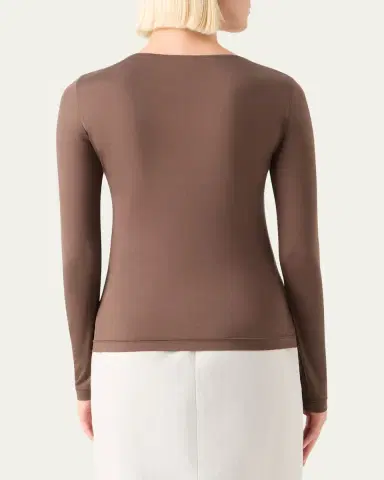 Akris V-Neck Jersey Long-Sleeve T-Shirt | Thumbnail 8 Akris V-Neck Jersey Long-Sleeve T-Shirt | Thumbnail 8