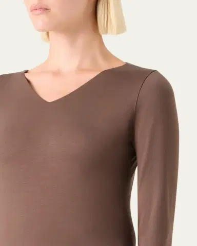 Akris V-Neck Jersey Long-Sleeve T-Shirt | Thumbnail 10 Akris V-Neck Jersey Long-Sleeve T-Shirt | Thumbnail 10