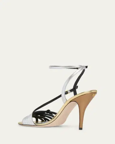 Valentino Garavani 100mm Nodine Metallic Leather Pumps | Thumbnail 2 Valentino Garavani 100mm Nodine Metallic Leather Pumps | Thumbnail 2
