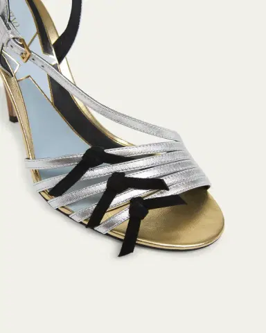 Valentino Garavani 100mm Nodine Metallic Leather Pumps | Thumbnail 3 Valentino Garavani 100mm Nodine Metallic Leather Pumps | Thumbnail 3