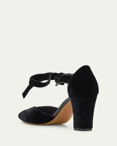 Ulla Johnson Corinna Velvet Bow Pumps | Thumbnail 4