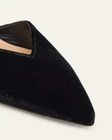 Ulla Johnson Corinna Velvet Bow Pumps | Thumbnail 5