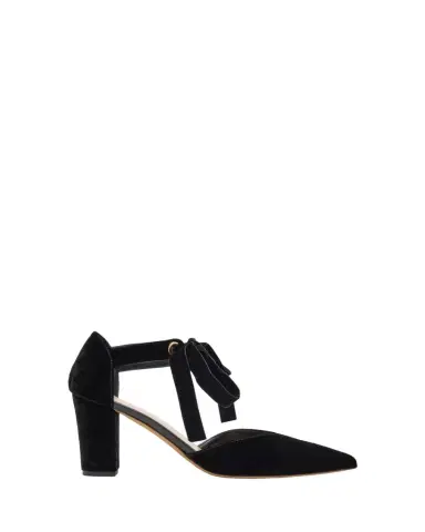 Ulla Johnson Corinna Velvet Bow Pumps | Thumbnail 1