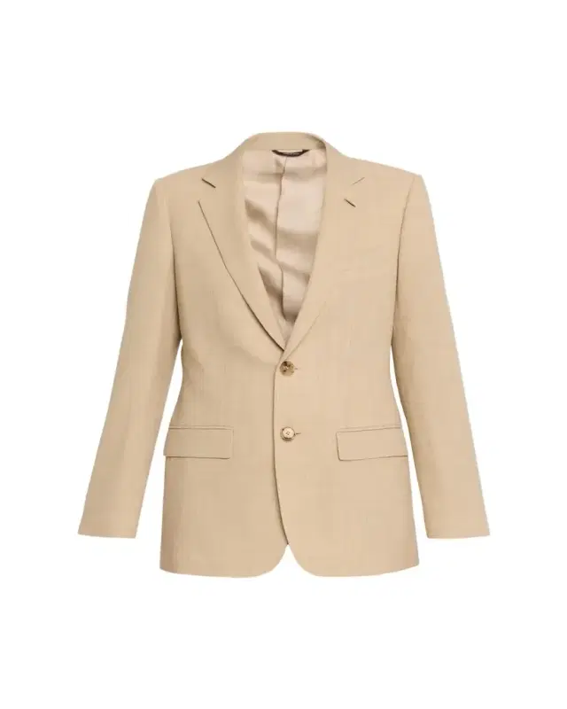 International Virgin Wool Single-Breasted Blazer