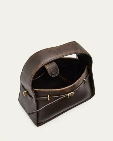 SIMKHAI Cleo Small Distressed Leather Bucket Bag | Thumbnail 2