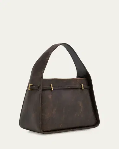 SIMKHAI Cleo Small Distressed Leather Bucket Bag | Thumbnail 4