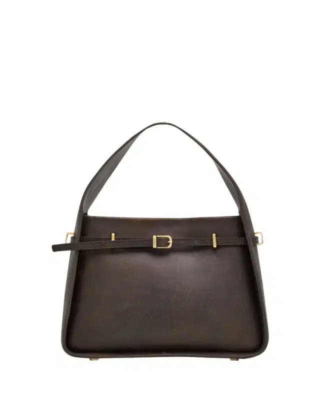 Cleo Small Distressed Leather Bucket Bag