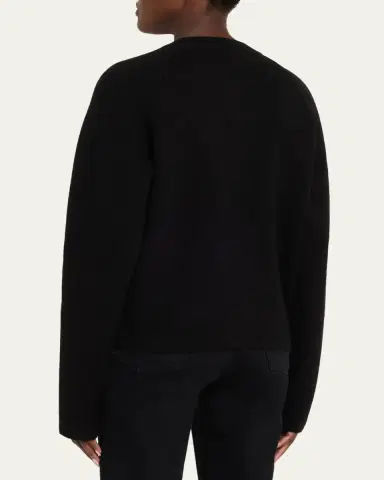 TOTEME Cashmere-Wool Hammered Button Cardigan | Thumbnail 3 TOTEME Cashmere-Wool Hammered Button Cardigan | Thumbnail 3
