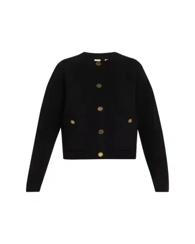 TOTEME Cashmere-Wool Hammered Button Cardigan | Thumbnail 1 TOTEME Cashmere-Wool Hammered Button Cardigan | Thumbnail 1